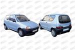 Retrovisore nero mecc/ c/leva dx curvo Fiat Seicento II (187) 01/98>01/10 