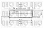 Disco freno ant/vt Ø278 h53,5 5f Mercedes W124 E320