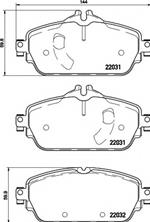 Freni ant Mercedes W205 C220Cdi 09/14>