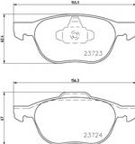 Freni ant Ford C-Max (DM2) 1.6/1.8Tdci 07>10; C-Max II 12>; Focus II 04>; Mazda (156x67/62x17)