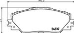 Freni ant Toyota Rav 4 2.0/3.5i 2.2D-4D 05>; Auris 1.4/2.0 07>