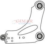 Braccio oscil/sosp/anter/infer dx Opel Vivaro >06, Renault Trafic II '01>