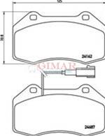 Freni ant c/spia a filo (1) Alfa Mito 1.4 08>; Fiat G.Punto (199) 1.4 07>