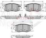 Freni ant c/bandelle sonore Kia Rio, Hyundai i20, Accent, Magentis 03>
