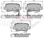 Freni post c/bandella sonora Honda Civic 1.4 16v 