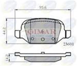 Freni post 13,7sp Fiat Doblò, Panda, Punto, 500 07> 