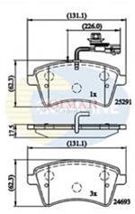 Freni ant c/spie a filo (2) Renault Kangoo Express (FW0/1) 1.5dCi 63/66kw 02/08