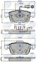 Freni ant c/spie (2) Lancia Delta (844) 1.9Mjet 09/08>; Fiat Doblò (263) tt 02/10>; Combo (X12)