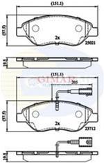 Freni ant c/spie a filo (2) Alfa Mito 1.3Jtdm, Fiat  Stilo 1.9Jtd, Lancia Delta 