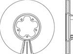 Disco freno ant/vt Ø294 43h 5f Ford Transit tt 01/00>05/06 