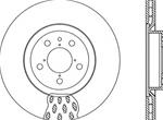 Disco freno ant/vt Ø284 43,5h 5f Alfa 147 156 00>; Fiat Doblò (152, 263), 