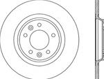 Set dischi freno post Ø290 35h 5f Citroen C5 tt 08>, Peugeot 407 03/04>