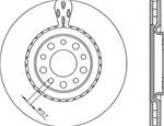 Disco freno ant/vt Ø330 5f Alfa 159, Brera