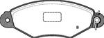 Freni ant c/clips Peugeot 206 1.1>1.6 1.9d 98>; Citroen Xsara (N1)