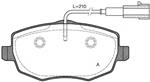 Freni ant c/spia a filo Lancia Ypsilon (843) 1.2/1.4i, 1.3Mjet; 03>; imp/Bosch