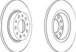 Set dischi freno ant Ø278 h43,5 5f Alfa 159 1.9Jtdm 06>