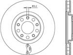 Disco freno ant vent  forato Ø305 5f Alfa 159 (939) 1.9/2.0Jtdm 03/05>