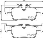 Freni post Bmw (F45, 46) Sr.2 13>; X1 (F48); Mini Clubman (F54) 