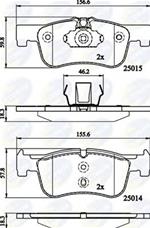 Freni ant s/spia Bmw Sr1 (F20, F21) 12/10>; Sr2 (F23, F22, F87) 01/14>