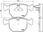 Freni ant Bmw Sr.5 E39 520/525/530d  04/96>03/03; 9/95>, X3 (E83),  X5 (E53) 3.0d