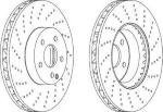 Set dischi freno ant/avt forato Ø322 H64,5 5f Mercedes W204 01/07>, W212 01/09>, A207, C207