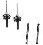 Set ammort/anter+poster/gas Citroen C2 tt 04/09>, C3 tt 11/09>, Peugeot 1007 1.4