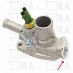 Flangia termostato c/sens+termost/ Alfa Mito; Fiat Punto Evo (199) 1.4 8/16v 08>