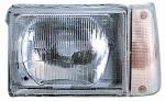 Faro anteriore sx asimmetrico H5 c/freccia bianca Fiat Panda 750 86>08/03